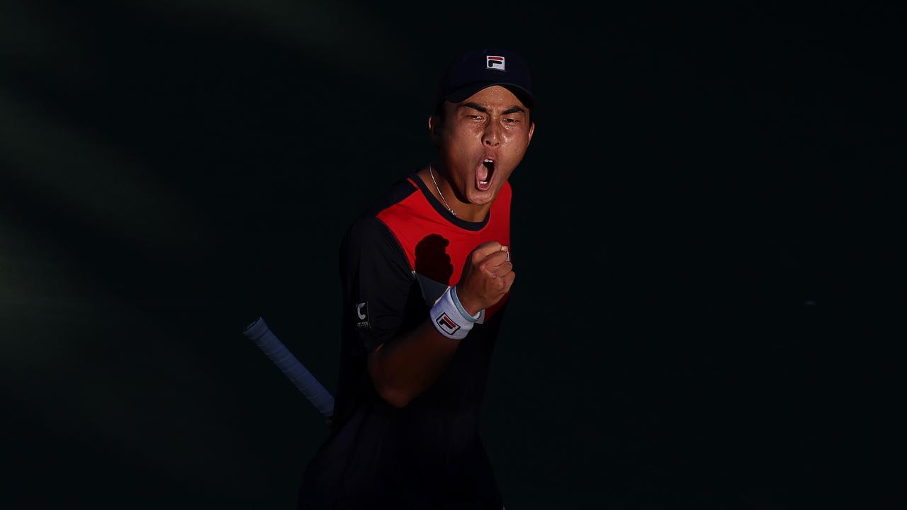 Aussie Rinky Hijikata is through to the fourth round of the US Open (Photo by Al Bello/Getty Images)