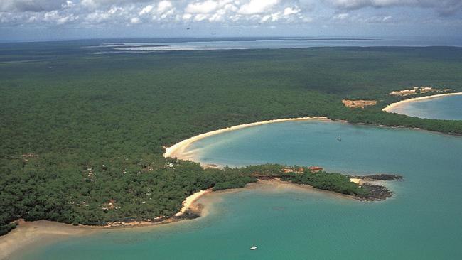 Up to 30 foreigners were reportedly seen walking along a beach on Cobourg Peninsula. Picture: Supplied.