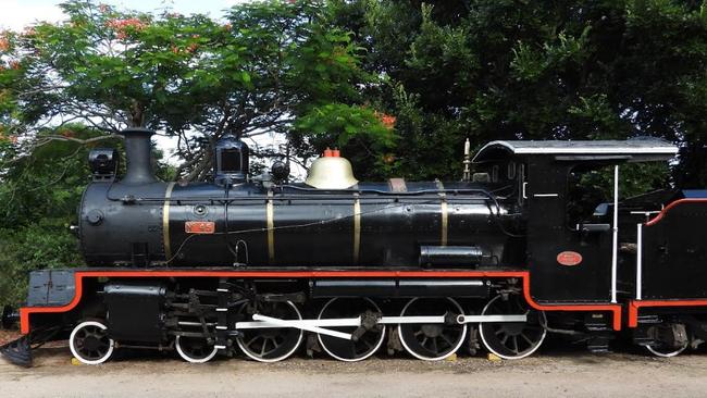 The Mary Valley Rattler put the engine on display in 2022 to be seen from the platform.