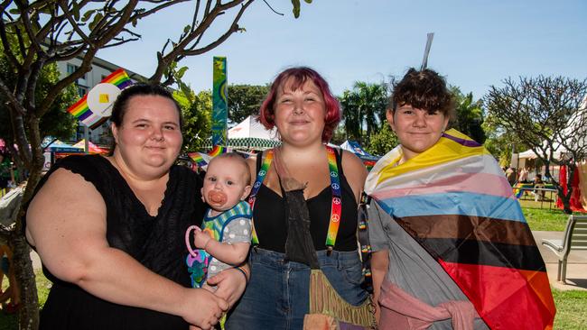 Belinda Wheat, Marteeka Payne, Calecia Thorneycroft and Tallulah Eckert as Territorians celebrating all things in 2024 at the Darwin Waterfront. Picture: Pema Tamang Pakhrin