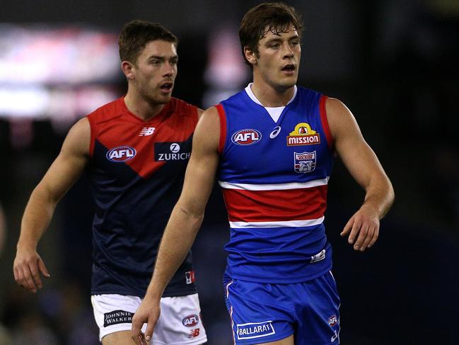 Josh Dunkley (right) and his brother Kyle are now together in Brisbane. Picture: AAP Image / Hamish Blair