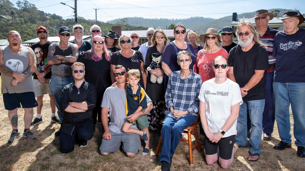 Residents of Risdon Vale who are upset about the operations of Spectran Group. Picture: Linda Higginson