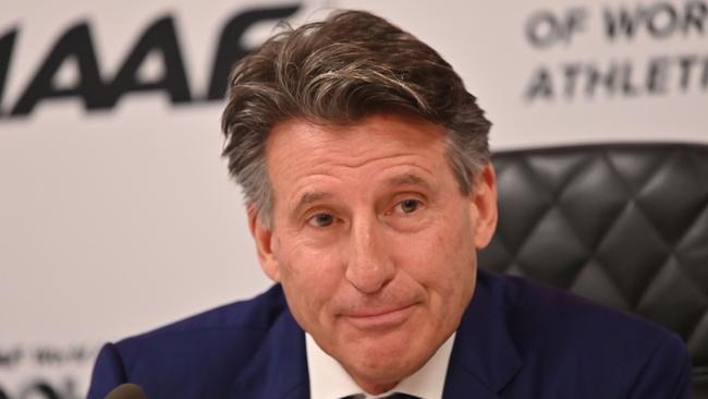 President of World Athletics Sebastian Coe. Picture: AFP