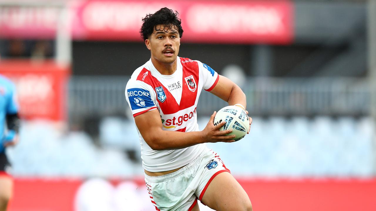 Lyhkan King-Togia made his NRL debut for St George Dragons win over Gold Coast Titans at the weekend. Picture: NRL Images.