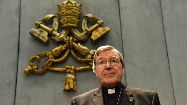 Australian Cardinal George Pell has denied sex offences after being charged by Victoria Police. / AFP PHOTO / Alberto PIZZOLI