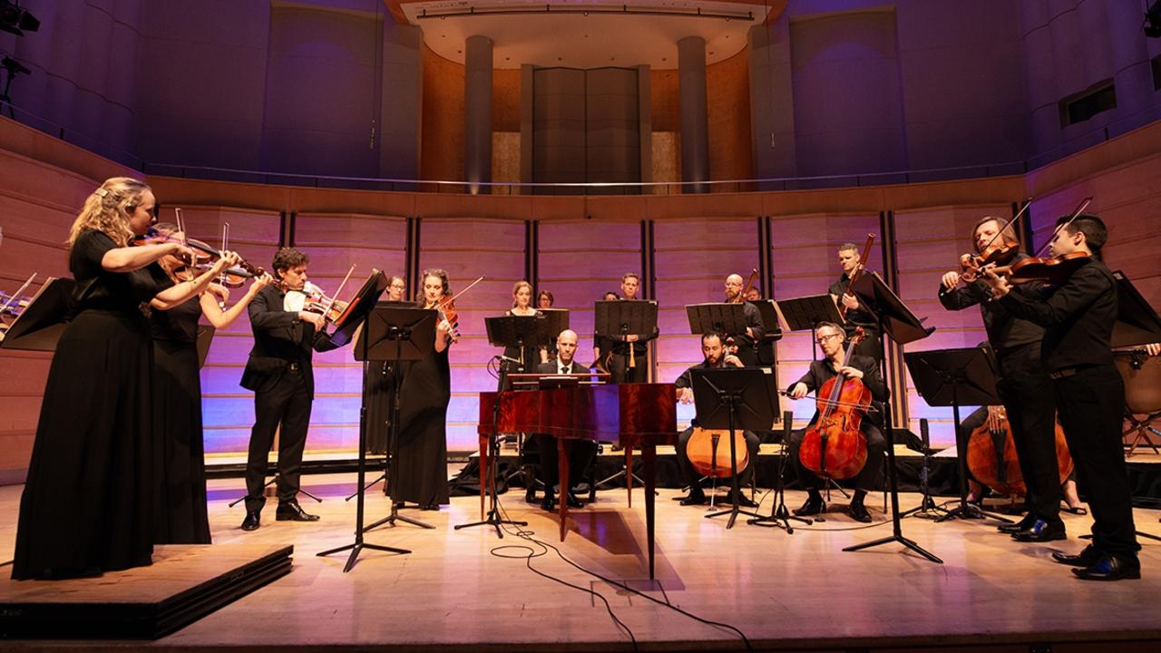 The Australian Haydn Ensemble with Erin Helyard, centre.