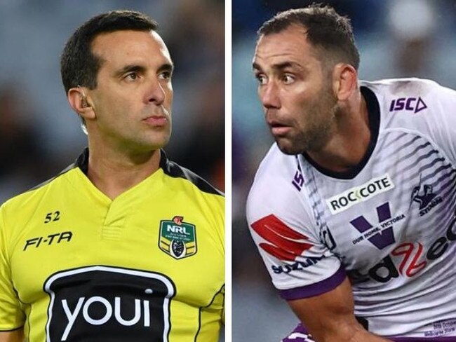 Retiring referee Matt Cecchin has spilled the beans on what Cameron Smith was like to deal with.