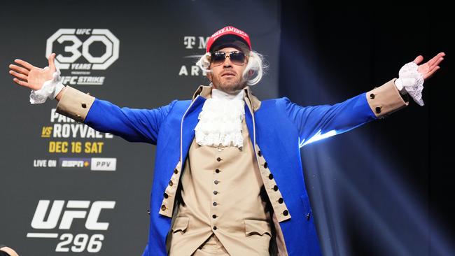 Did Colby Covington cross the line during the pre-fight press conference? Picture: Chris Unger/Zuffa LLC