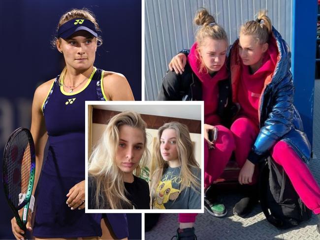 Dayana Yastremska and her sister Ivanna are separated from their parents. Photo: Instagram and Getty Images