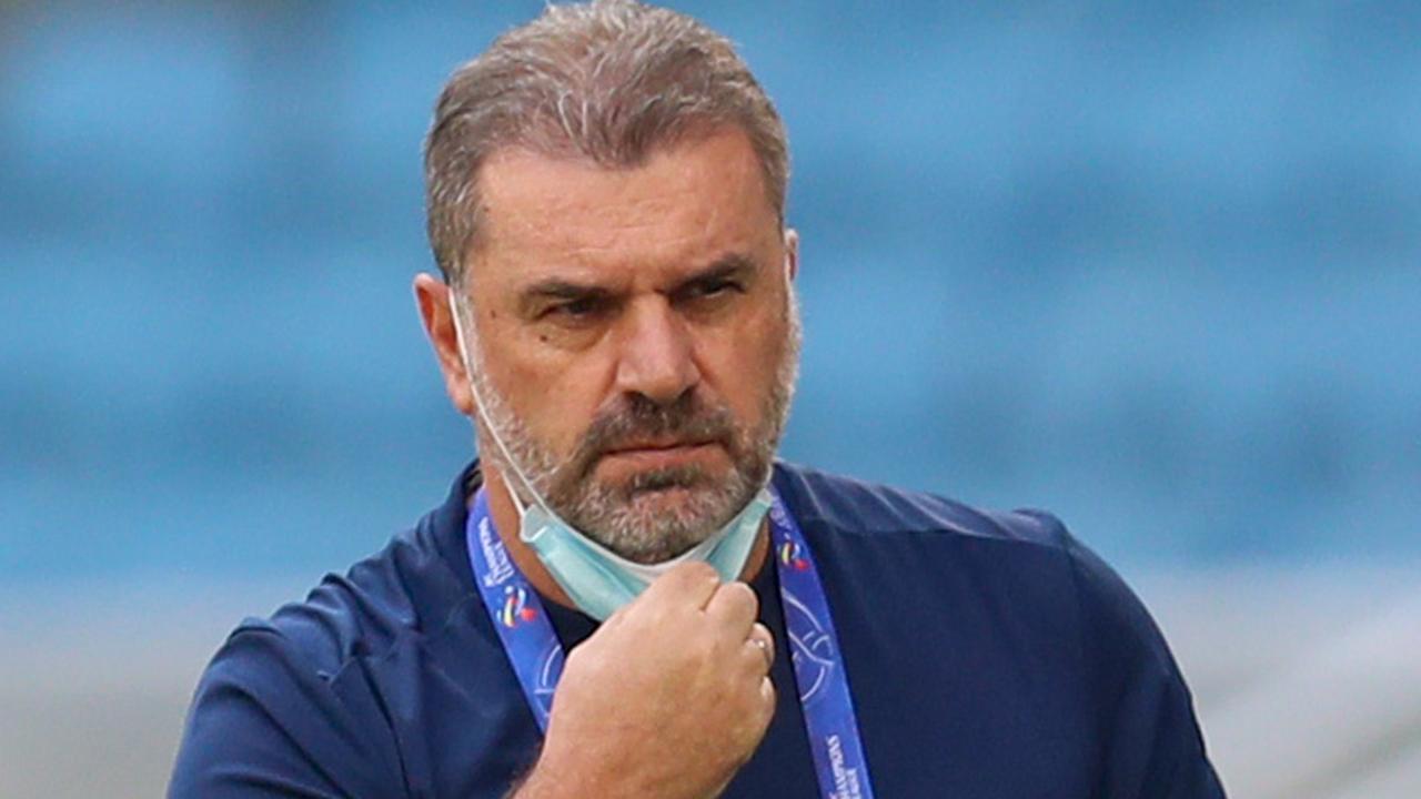 Yokohama's coach Ange Postecoglou looks on during the AFC Champions League group H football match.