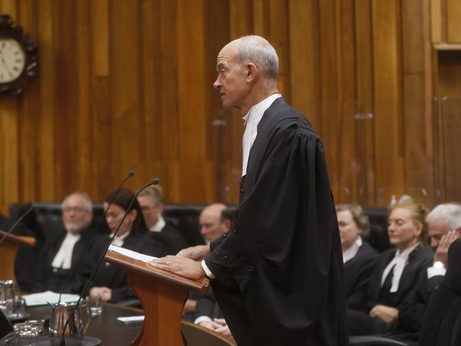 Attorney-General Guy Barnett addressing the Supreme Court of Tasmania on its bicentenary. Picture: Nikki Davis-Jones