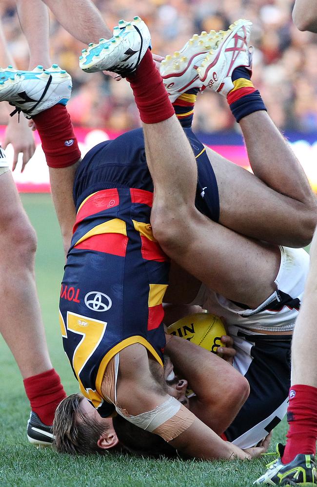 Herald Sun sports writer Jon Anderson and Fox Footy’s Dermott Brereton ...