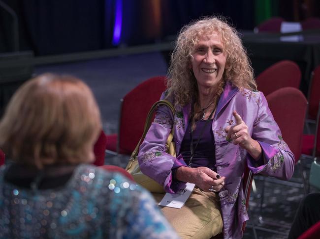 Tasmanian State Election 2024, Franklin independent Martine Delaney in the tally room, Hotel Grand Chancellor. Picture: Chris Kidd