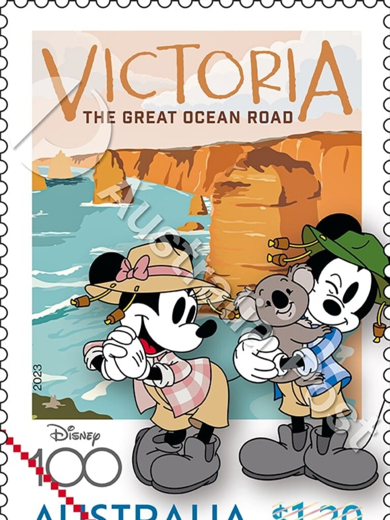 Mickey and Minnie Mouse head to Victoria's Great Ocean Road for some sightseeing. Picture: Supplied