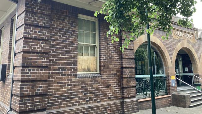 Wesley Tyce has been charged with damaging the Moss Vale courthouse after he threw rocks and an ashtray at the historical building. Picture: Adelaide Lang