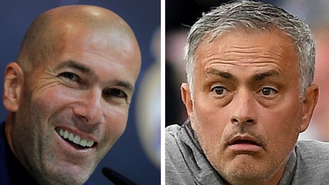 Zinedine Zidane and Jose Mourinho.