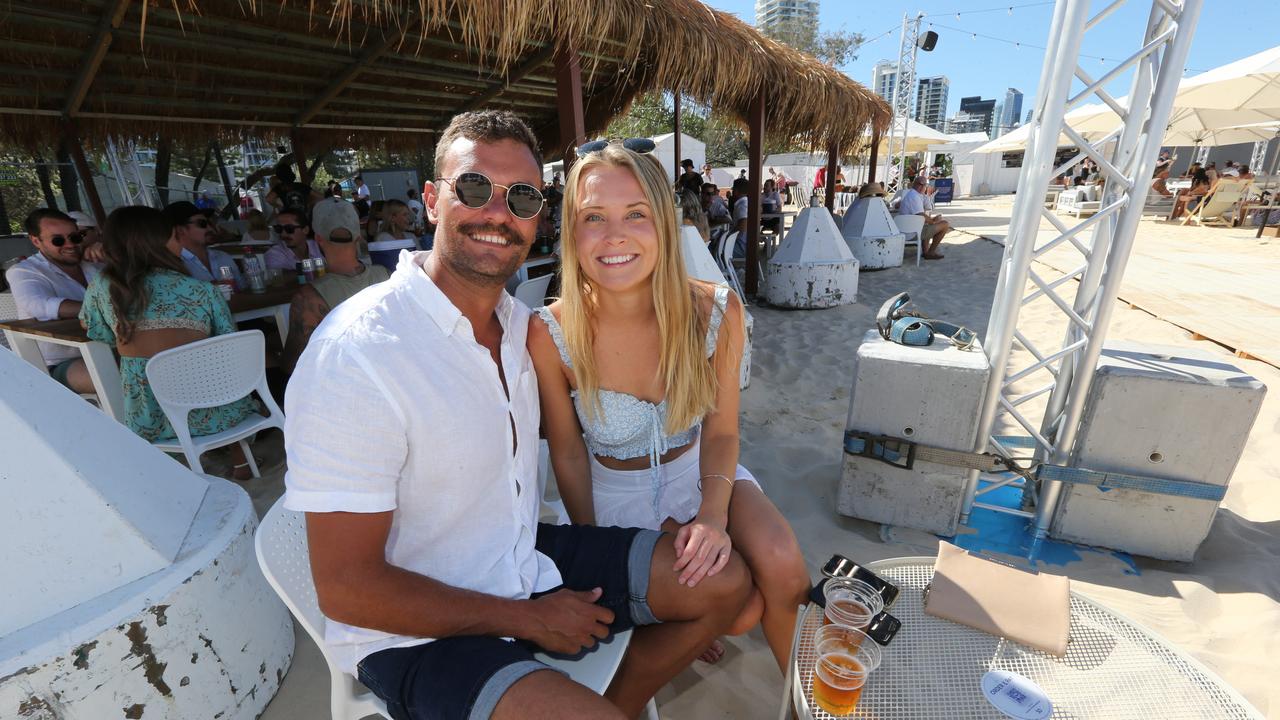 People attending the opening of The Kurrawa Beach Club at Kurrawa Terrace Beachfront. Pic Mike Batterham