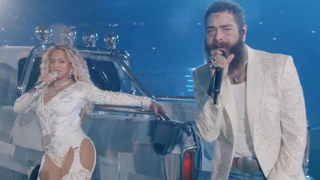 Beyoncé performs Levii’s Jeans, her collaboration with Post Malone.