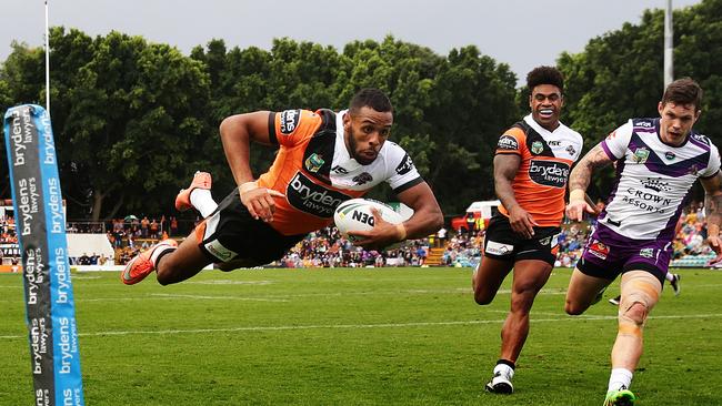 Josh Addo-Carr scored a try on debut.