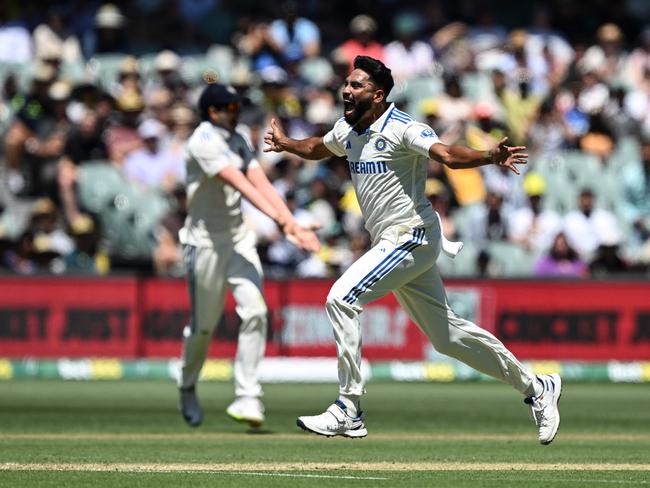 Mohammed Siraj is reportedly enjoying the notoriety coming from his appeals and run-ins with Australian players. Picture: Michael Errey/AFP.