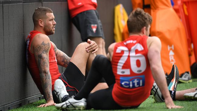 Lance Franklin and Luke Parker missed Sydney’s last game of the year.