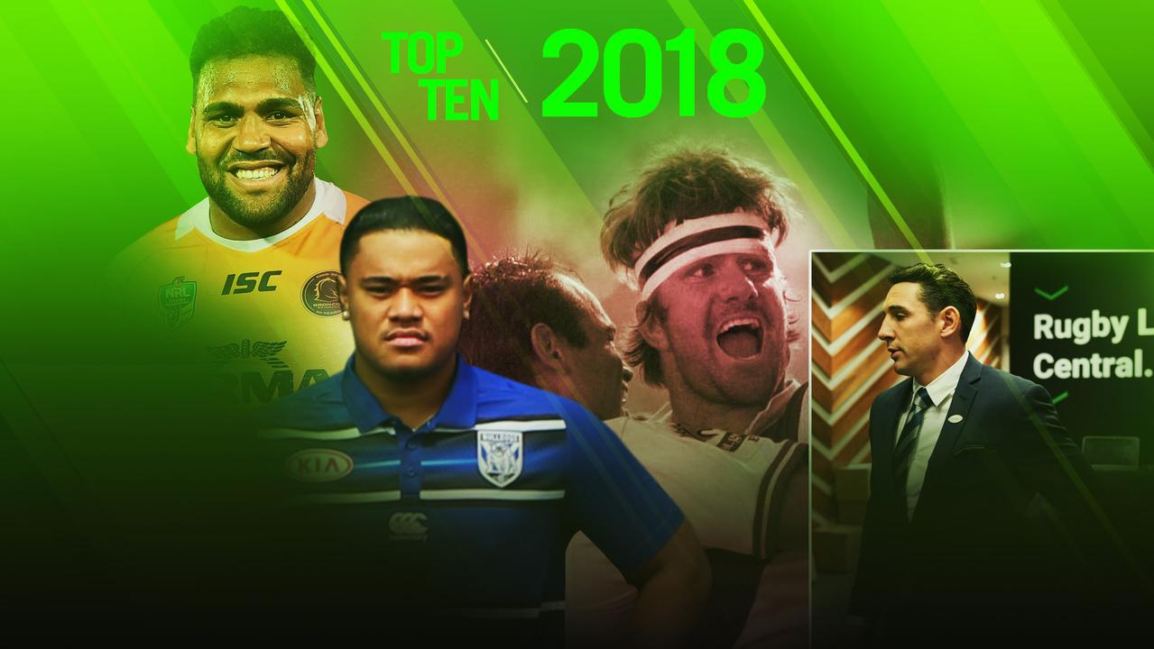 Top 10 NRL stories of 2018 on foxsports.com.au.