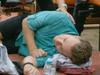 ‘Get a medic’: Denyer collapses while filming