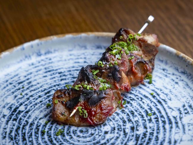 Ox-tongue skewer. Picture: Wayne Taylor