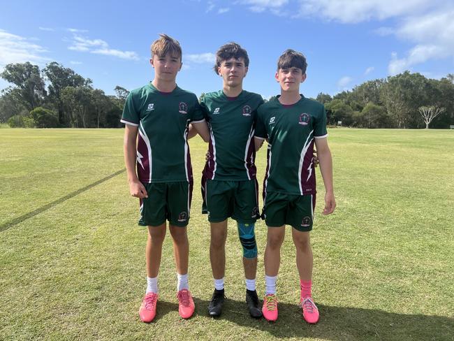 Gold Coast Titans All Schools Touch 2024. Pictured: Cooper Holst, Mataeus Thompson and Mason Buchan