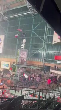 Heavy Rain Lashes Houston Astros Stadium During Deadly Storms