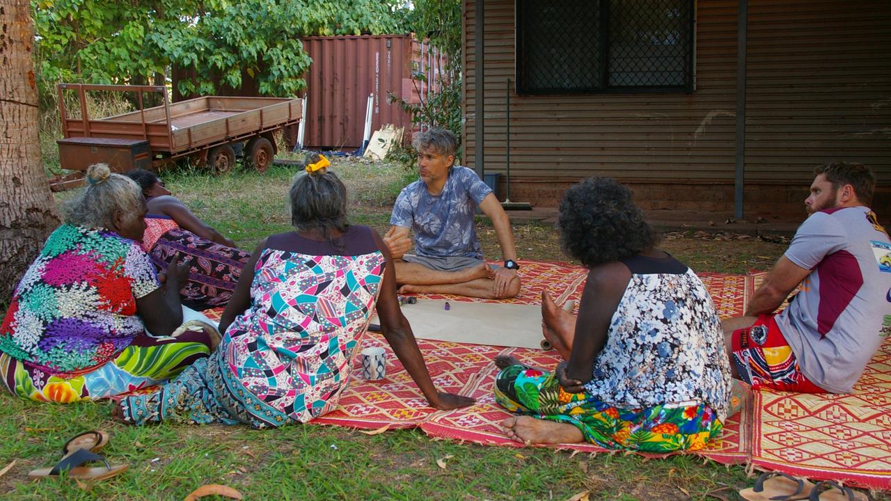 A health education session through Hope for Health in northeast Arnhem Land. Picture: Supplied