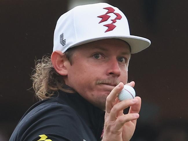 HONG KONG, CHINA - MARCH 10: Cameron Smith of RIPPER GC reacts during day three of the LIV Golf Invitational - Hong Kong at The Hong Kong Golf Club on March 10, 2024 in Hong Kong, China. (Photo by Lintao Zhang/Getty Images)