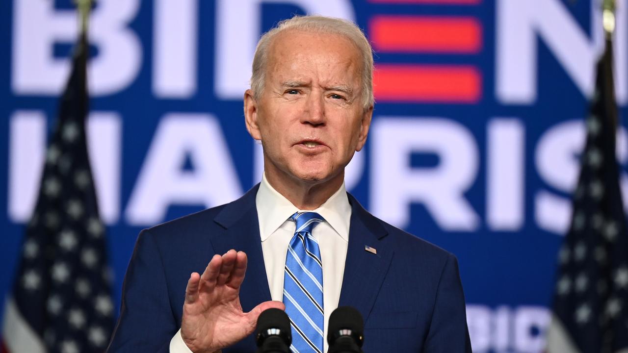 Under a Biden administration, the US will have ‘the most progressive position on climate change in the nation’s history’. Picture: Jim Watson/AFP