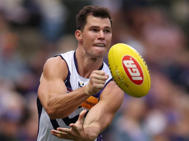 Jaeger O'Meara was used on a wing at times. Picture: Getty Images