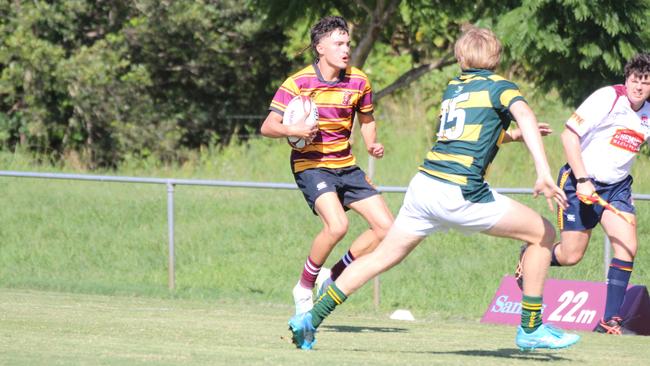 Ballymore Cup rugby action at the Albany Creek Brumbies Junior Rugby Union Club on Friday, April 12, 2024.