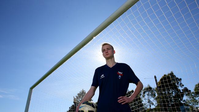 Nick Fitzgerald has scored four goals in seven games for Brooke House College including a hat-trick and a goal only 16 seconds after kick-off.