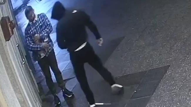 CCTV shows Craig Bantoft, 37, and Guy Finnegan, 30, mistakenly setting a brewery in Bondi alight.