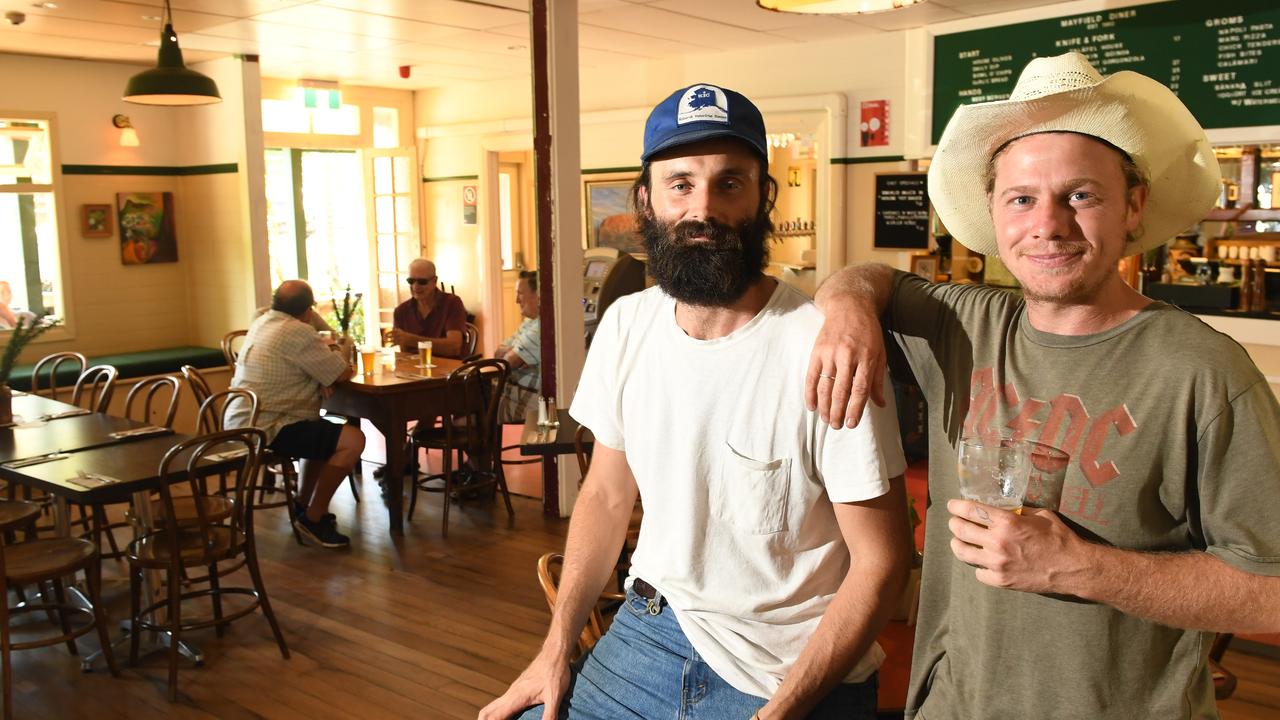 Eltham Pub managers Matt Rabbidge and Luke Sullivan. Mr Rabbidge is fighting back against the complaints. Picture: News Regional Media.