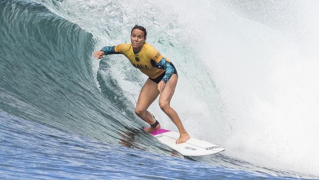 Sally Fitzgibbons in action in Maui last year.