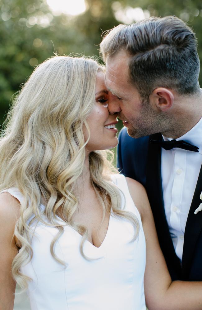 The wedding of Travis Cloke and Rebeccah Panozza, which was held at Coombes Estate in the Yarra Valley. Picture: Heart and Colour.