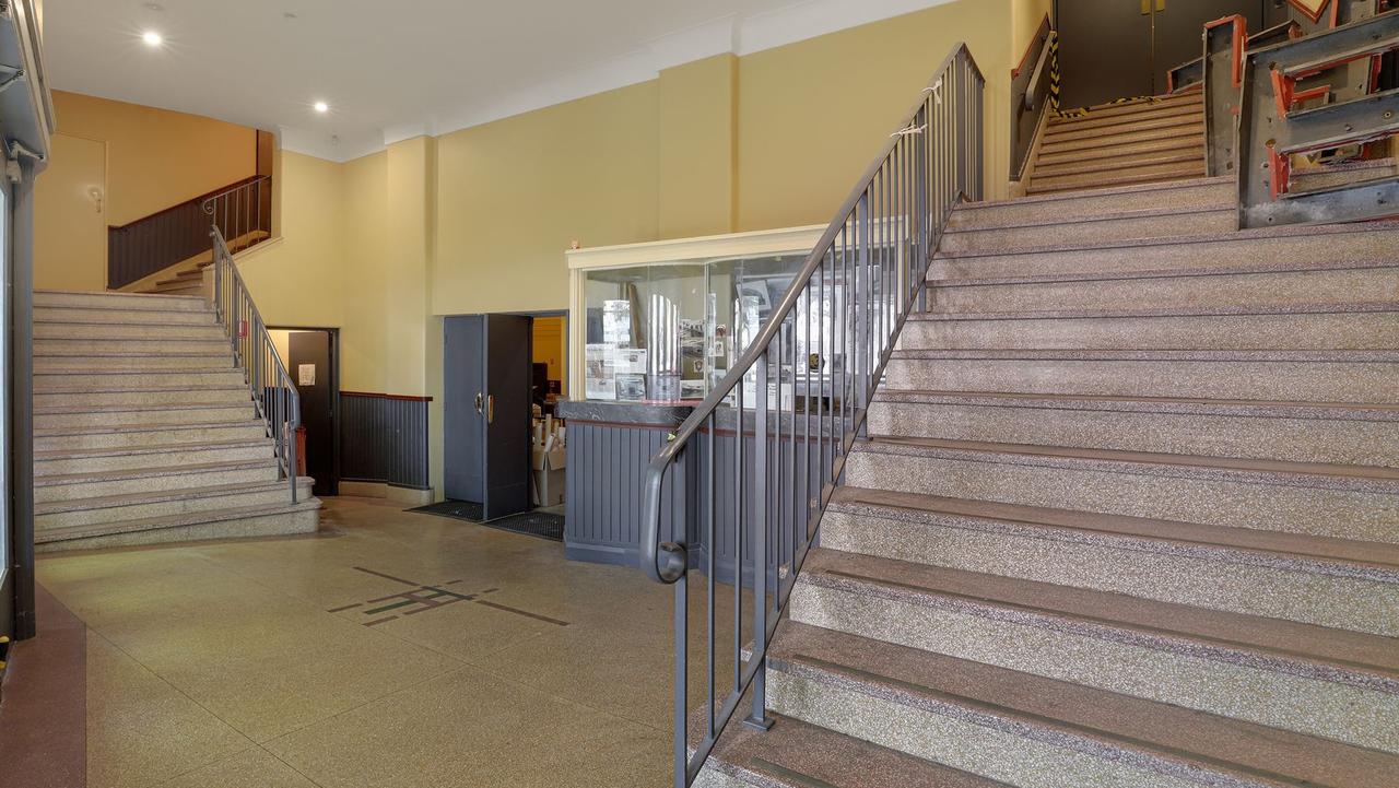 The entrance foyer of the old theatre.