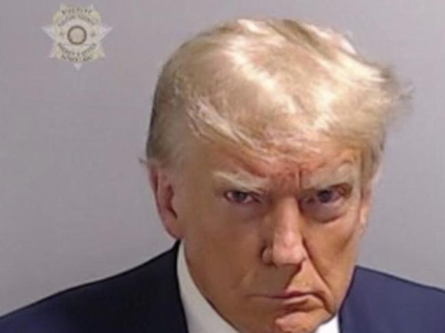 The police mugshot for Donald Trump.