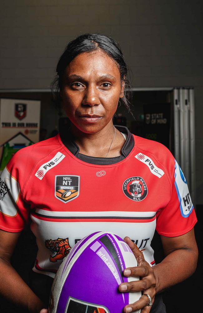 Shari Togo has coached junior rugby league at Litchfield, while also being heavily involved in the RISE program for developing players. Picture: Pema Tamang Pakhrin