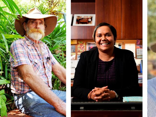 NT ELECTION 2020: Arnhem candidates Lance Lawrence (Independent), Selena Uibo MLA (NT Labor), Jerry Amato (CLP)
