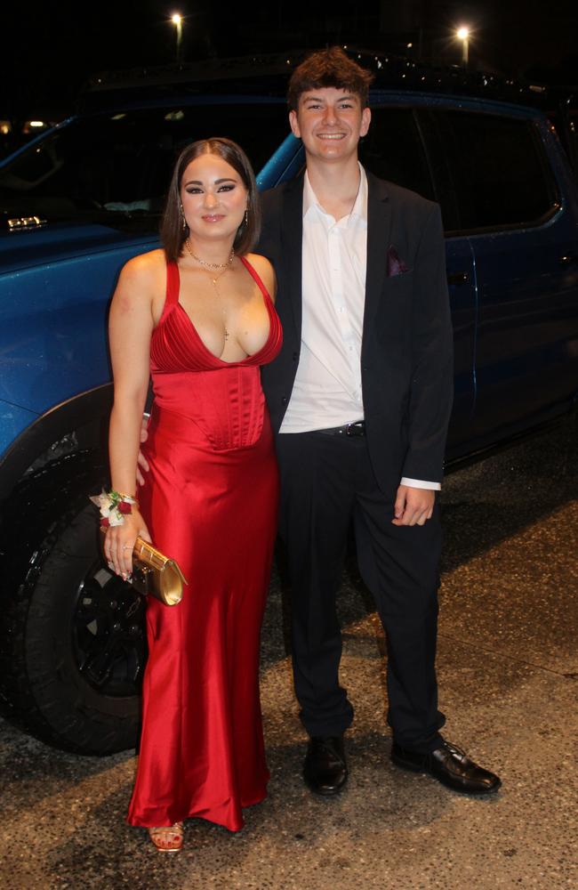 Tillie Austin and Caeden Piggott at Siena Catholic College's Benefit Ball Formal at the Maroochy RSL on May 31, 2025. Picture: Sam Turner