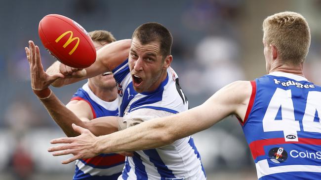 The Roos will need more out of Tristan Xerri in 2024. Picture: Getty Images