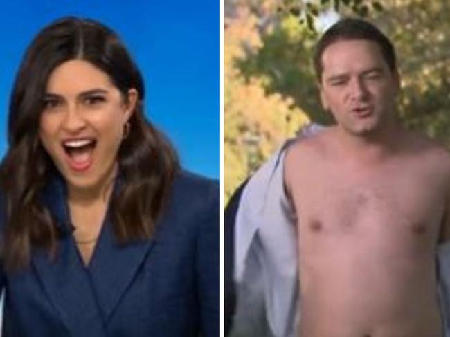 Tom Rehn strips off on the today show