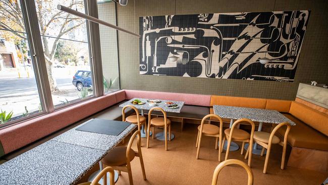 Inside new city bistro Sofia on Hutt St. Picture: Tom Huntley.