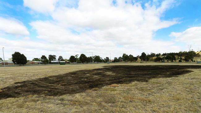 Australia Day fireworks caused a grass fire behind Whittlesea Council offices five years ago.