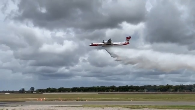 Conair plane water bombing demonstration